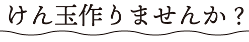 けん玉作りませんか？