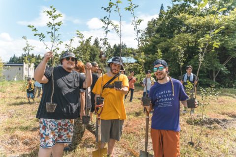 長井市で「けん玉チャレンジ」植樹とラリーイベントを実施しました